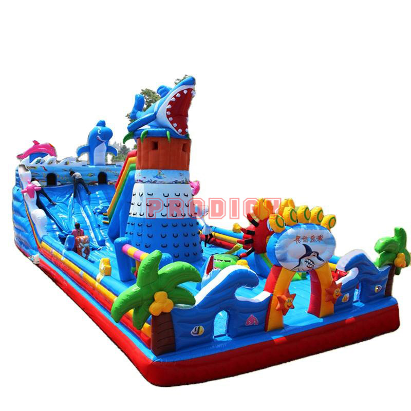 inflatable castle with slide for sale